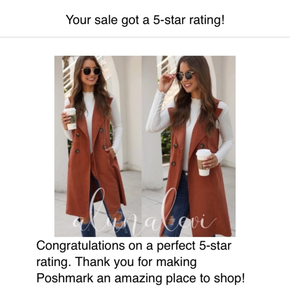 💓 LAST ONE 💓 Chic Trench Vest (L) - Picture 3 of 8